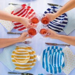 Amalfitana Red Stripe Dinner Plate -Kitchen Supply Store AMA 4100R 4 1800x1800