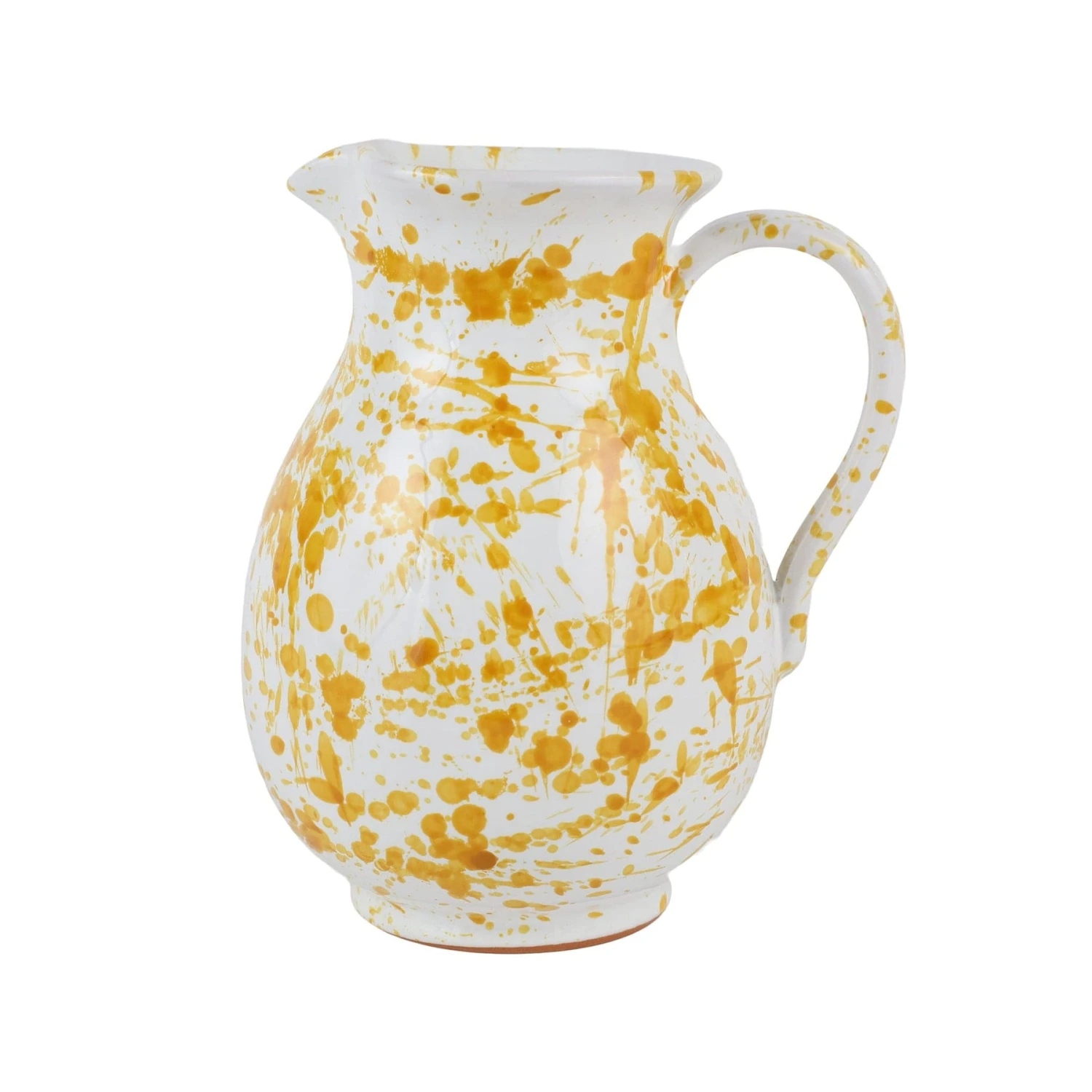 Amalfitana Yellow Splatter Pitcher 1 Amalfitana Yellow Splatter Pitcher