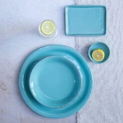 Cucina Fresca Turquoise Dinner Plate -Kitchen Supply Store CUF 2600TQ 2 1800x1800