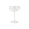 Drop White Coupe Champagne Glass