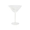 Drop White Martini Glass