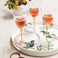 Fauna Pheasants Handled Round Tray -Kitchen Supply Store FAU 9722 LSALT 1 1800x1800