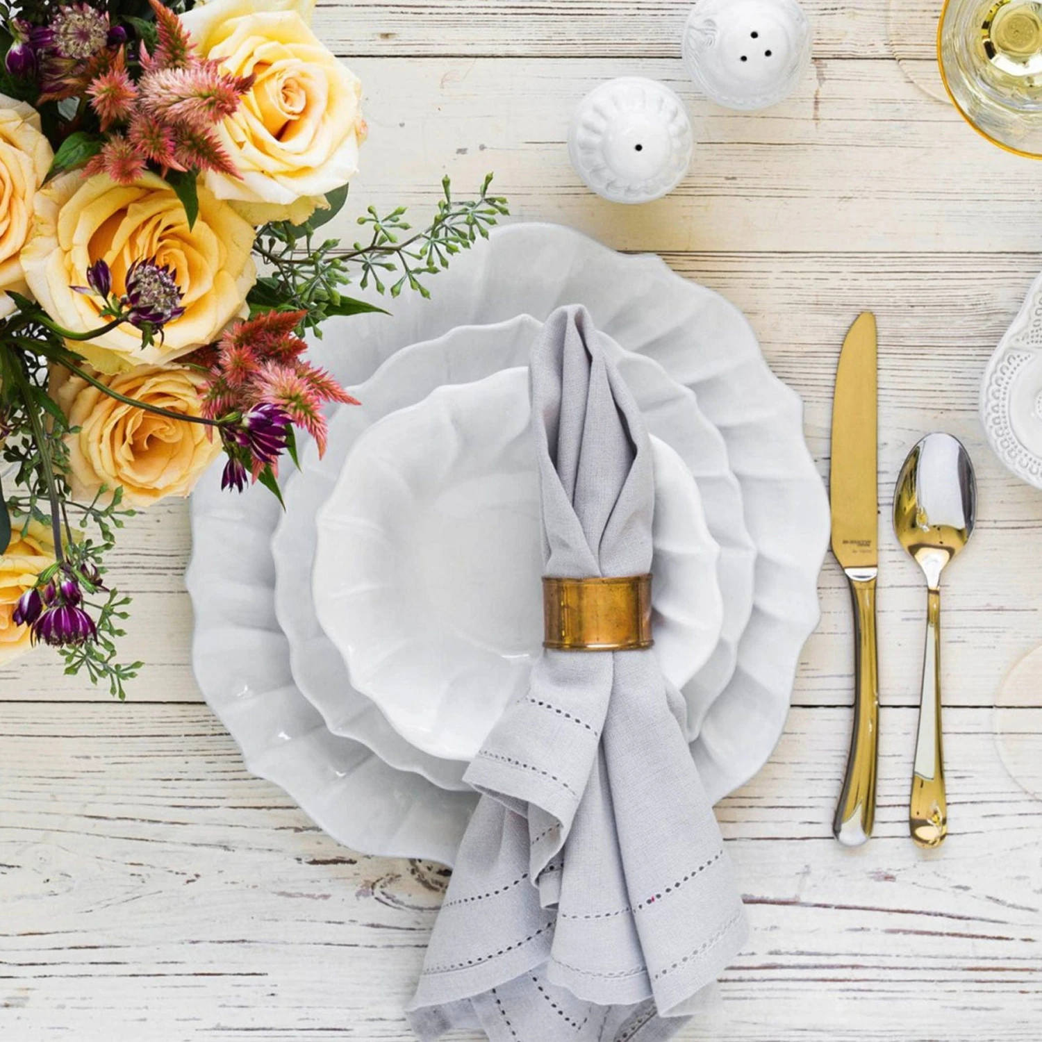 Incanto Ruffle Salad Plate 3 Incanto Ruffle Salad Plate - Image 3