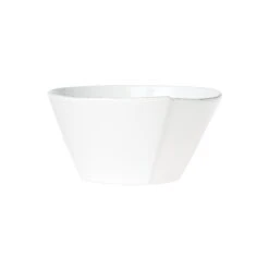 Lastra White Medium Stacking Serving Bowl
