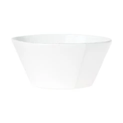 Lastra White Large Stacking Serving Bowl