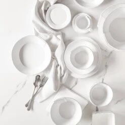 Lastra White Medium Shallow Serving Bowl -Kitchen Supply Store LAS 26025W LSALT 2 1800x1800