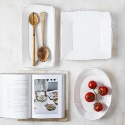 Lastra White Square Platter -Kitchen Supply Store LAS 26028W 2100 web3 1800x1800