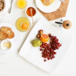 Lastra White Square Platter -Kitchen Supply Store LAS 26028W LSALT 1 1800x1800