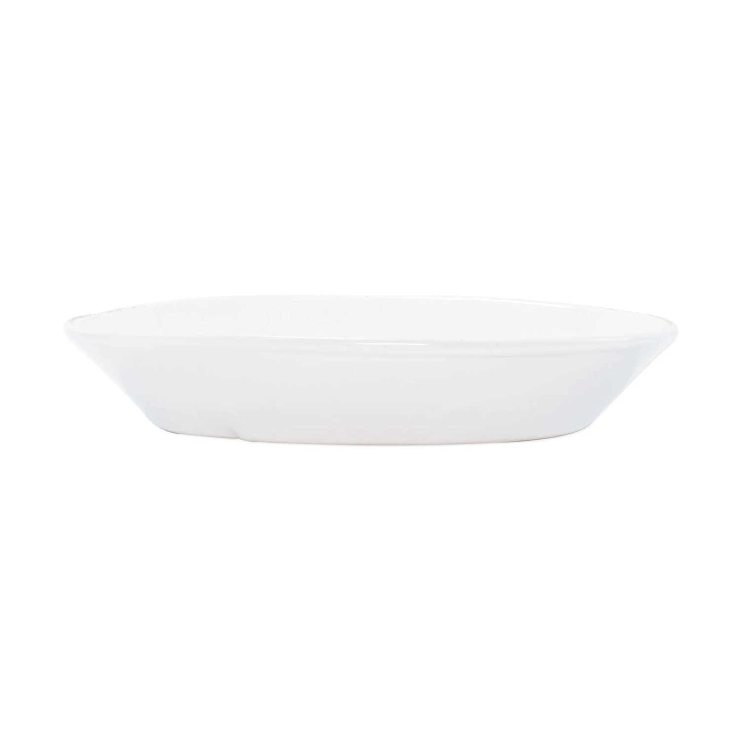Lastra White Small Oval Baker 2 Lastra White Small Oval Baker - Image 2