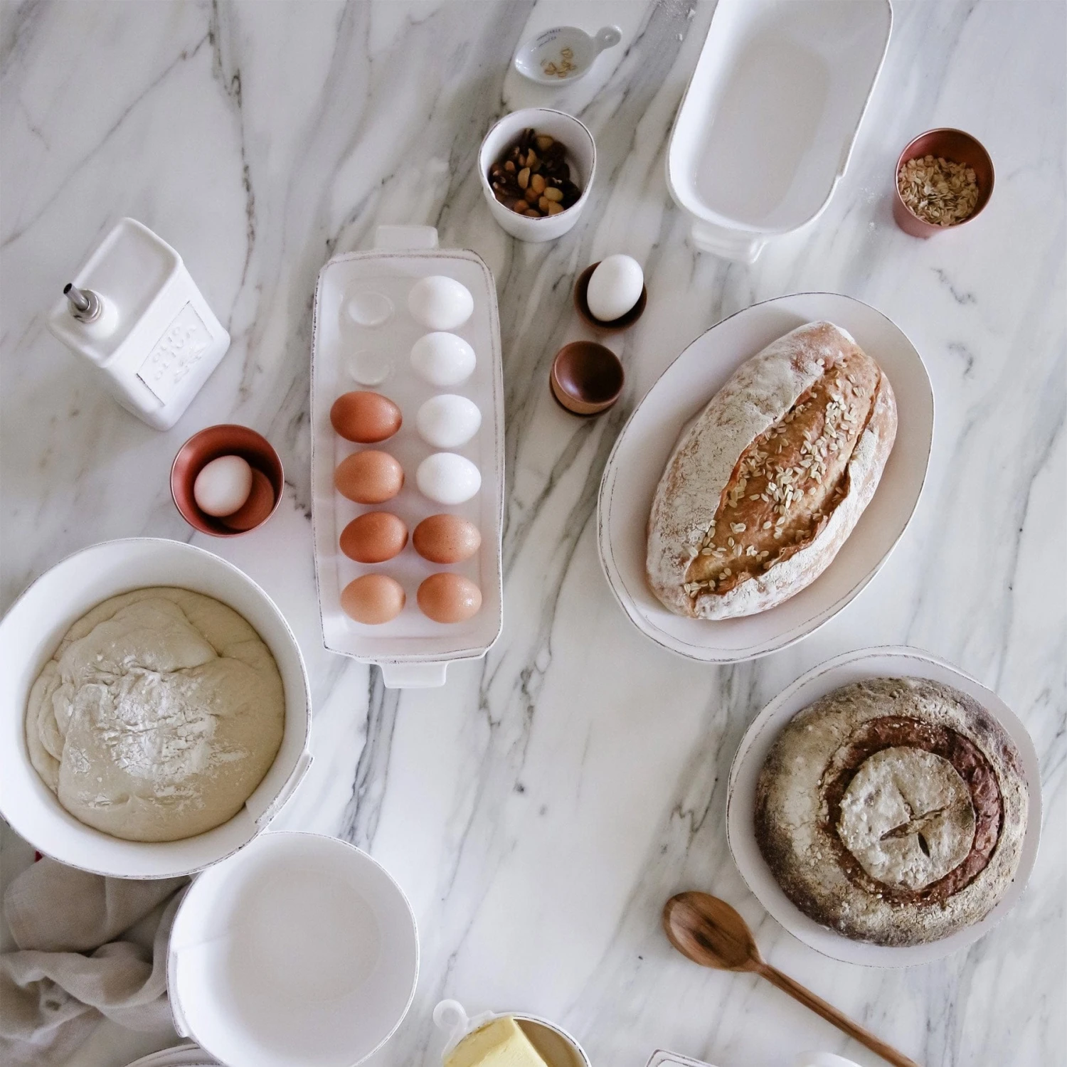 Lastra White Small Oval Baker 4 Lastra White Small Oval Baker - Image 4