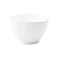 Lastra White Deep Serving Bowl