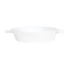 Lastra White Handled Round Baker