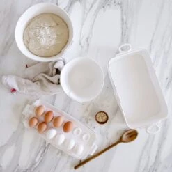 Lastra White Rectangular Baker -Kitchen Supply Store LAS 2653W LSALT 2 1800x1800