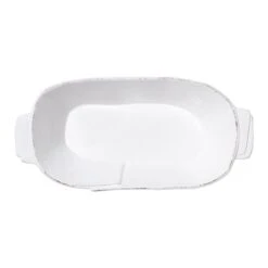 Lastra White Medium Oblong Au Gratin -Kitchen Supply Store LAS 2663W 2100 web2 1800x1800