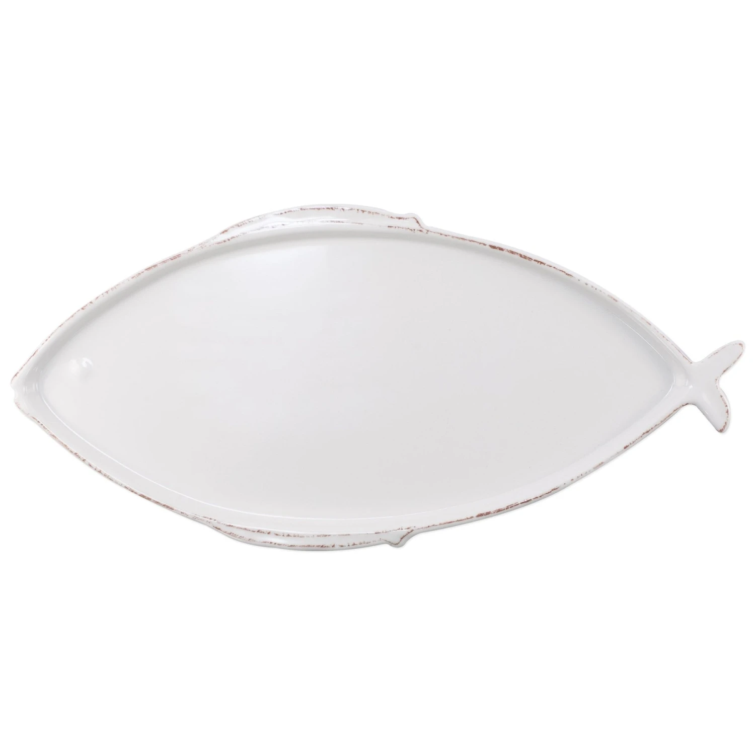 Melamine Lastra Fish White Large Oval Platter 1 Melamine Lastra Fish White Large Oval Platter