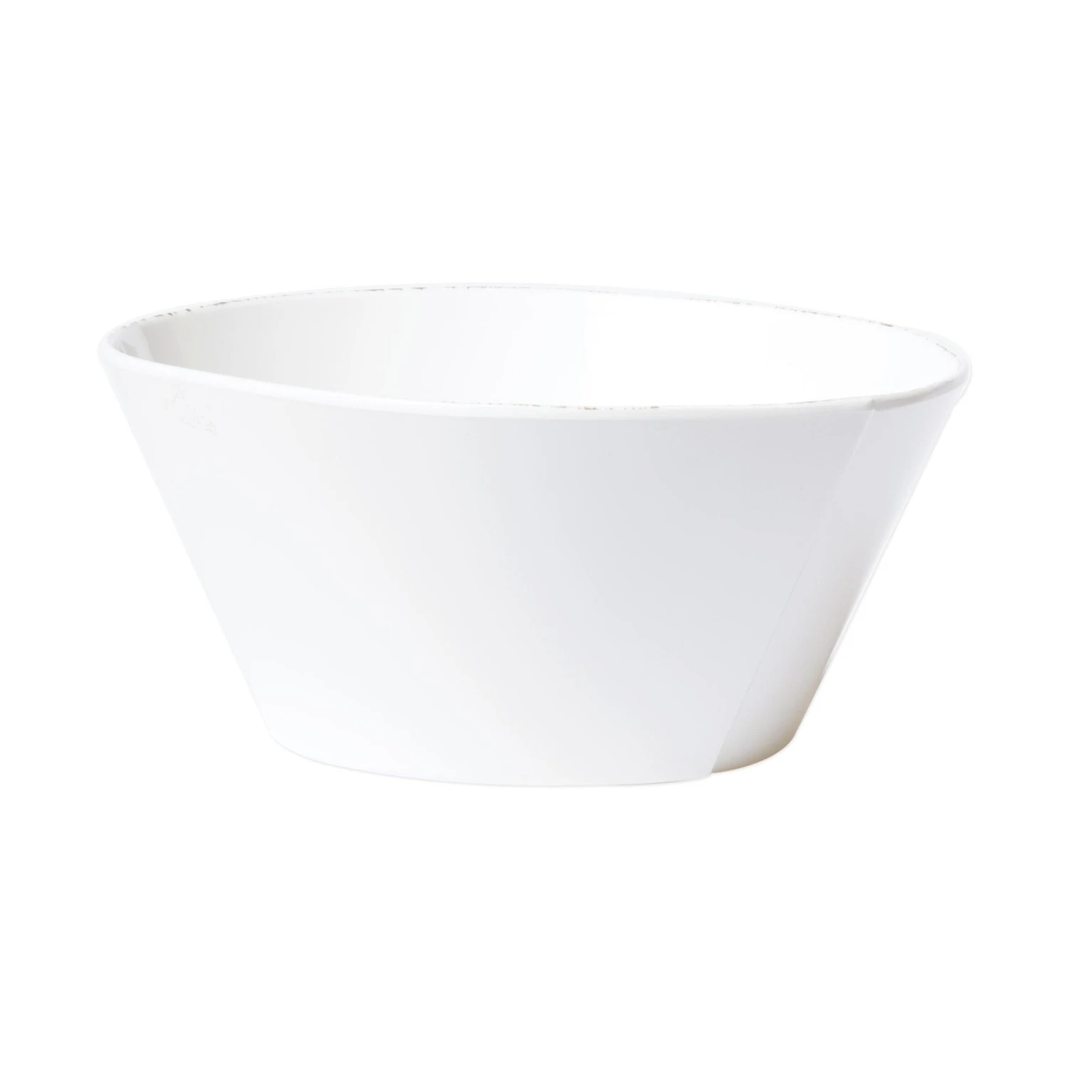 Melamine Lastra White Large Stacking Serving Bowl 1 Melamine Lastra White Large Stacking Serving Bowl