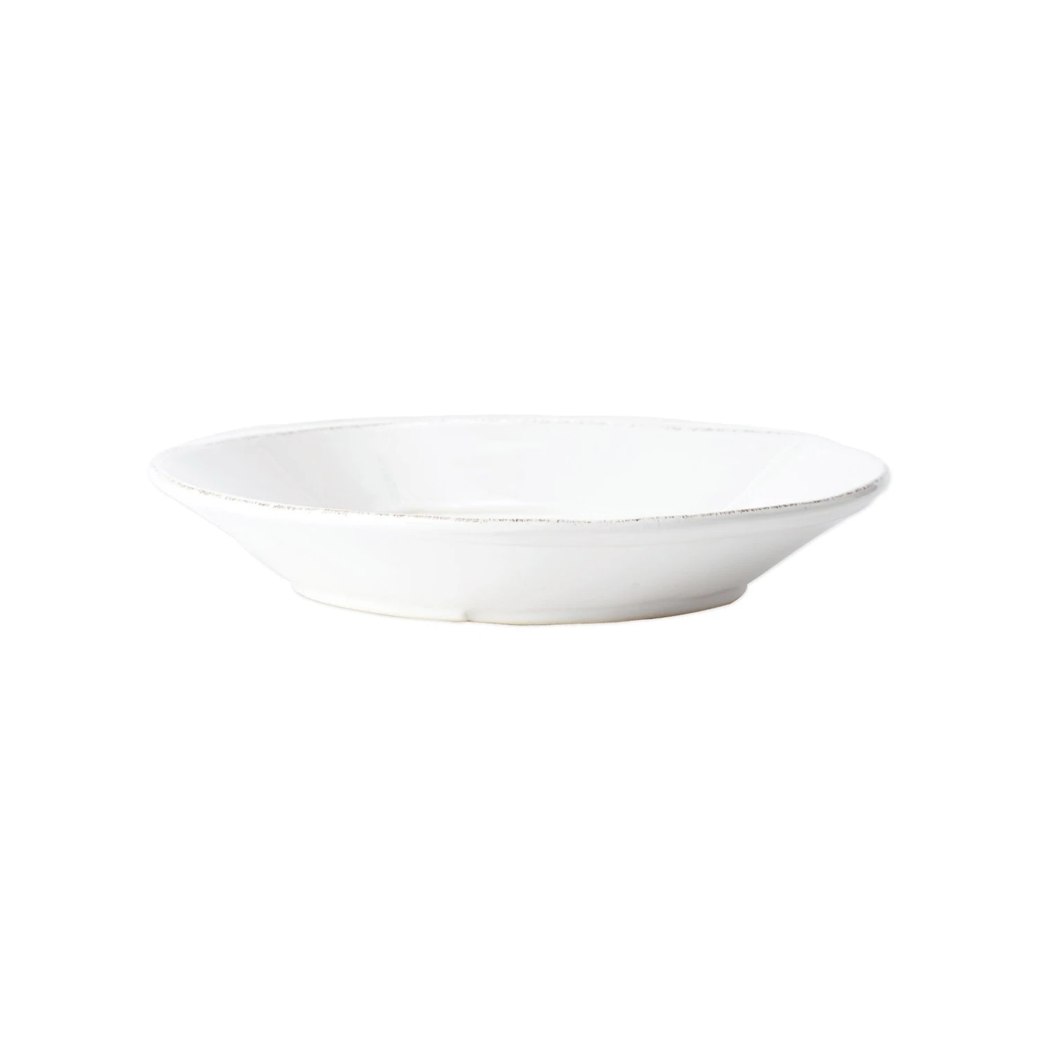Melamine Lastra White Shallow Bowl 1 Melamine Lastra White Shallow Bowl
