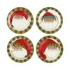 Old St. Nick Multicultural Assorted Round Salad Plates - Set Of 4