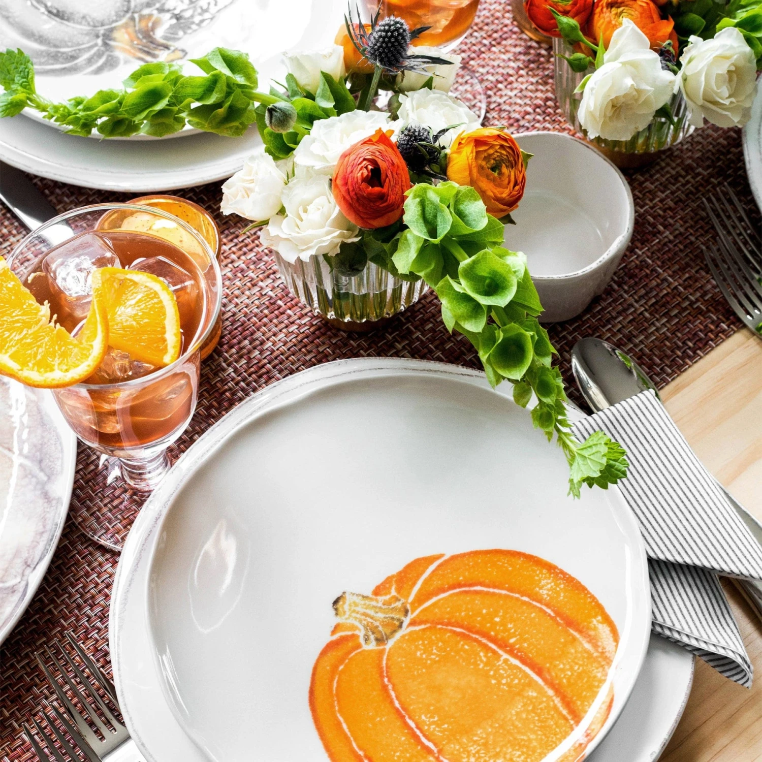 Pumpkins Salad Plate - Orange Small Pumpkin 3 Pumpkins Salad Plate - Orange Small Pumpkin - Image 3