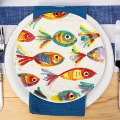 Pesci Colorati Salad Plate -Kitchen Supply Store PSE 7801 2100 web2 1800x1800