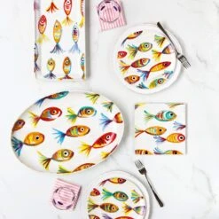 Pesci Colorati Rectangular Platter 5 Pesci Colorati Rectangular Platter -Kitchen Supply Store PSE 7827 LSALT 1 1800x1800