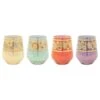 Regalia Assorted Stemless Wine Glasses - Set Of 4