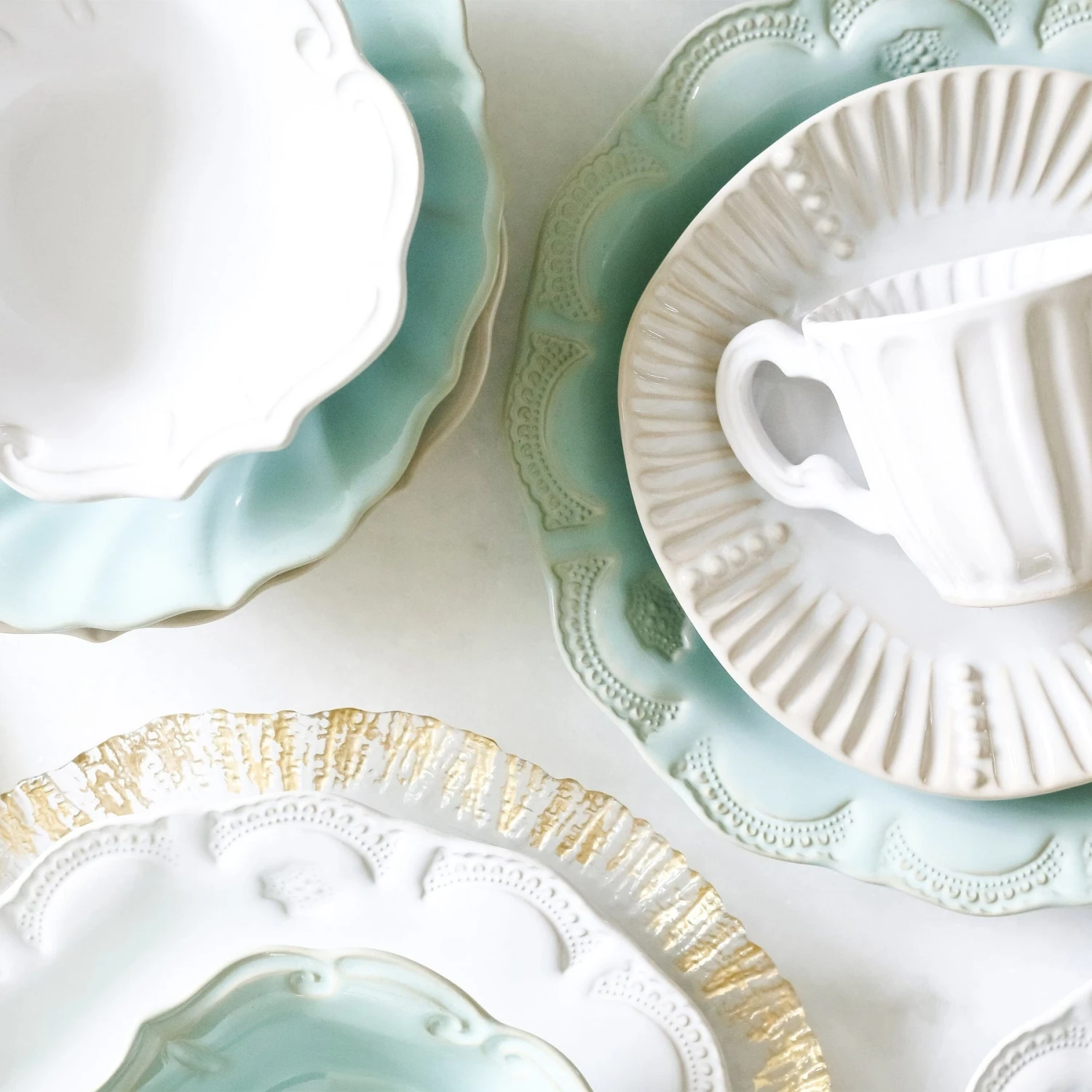 Incanto Stone Stripe Salad Plate 4 Incanto Stone Stripe Salad Plate - Image 4