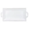 Incanto Stone White Stripe Rectangular Handled Platter
