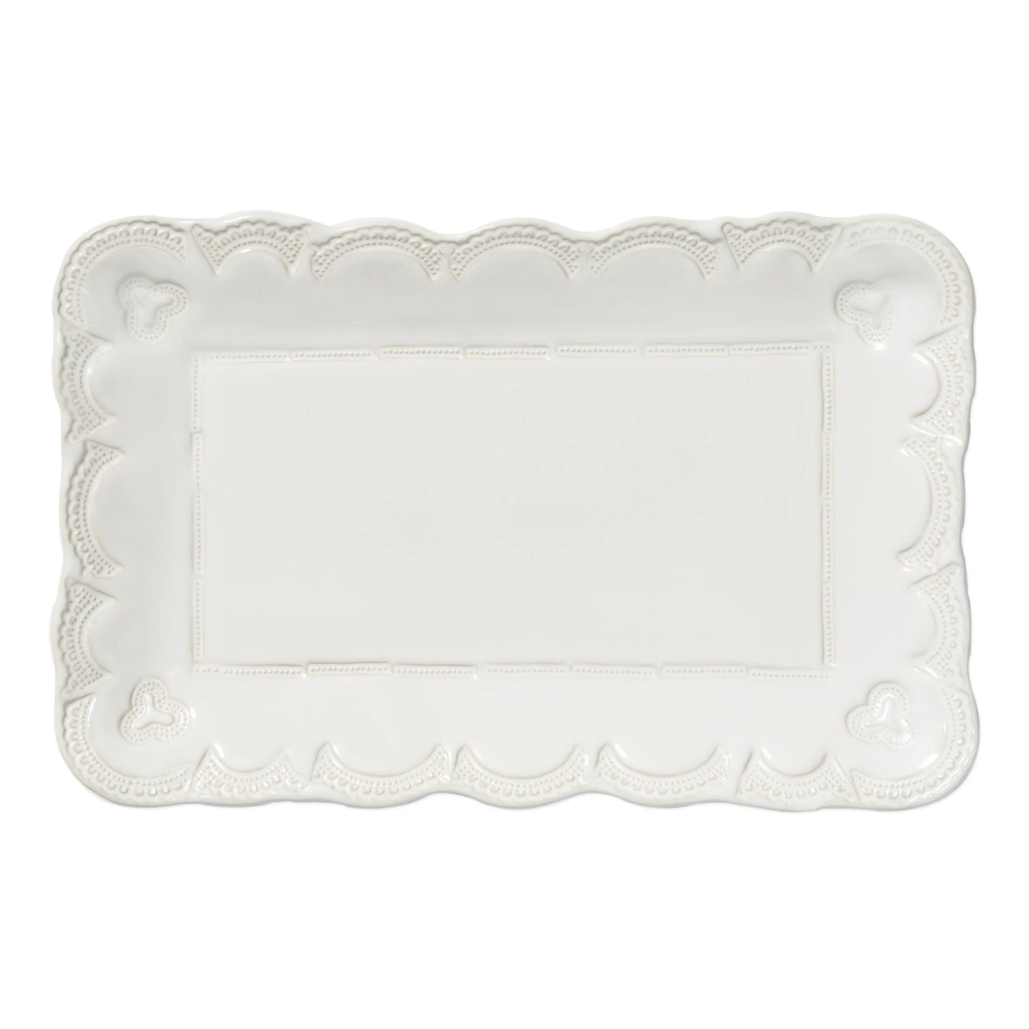 Incanto Stone Lace Small Rectangular Platter 1 Incanto Stone Lace Small Rectangular Platter