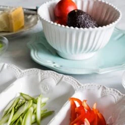 Incanto Stone White Stripe Small Serving Bowl -Kitchen Supply Store SINC W1130 LSALT 1 1800x1800