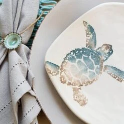 Tartaruga Turtle With Tail Salad Plate -Kitchen Supply Store TAR 9701D LSALT 2 1800x1800
