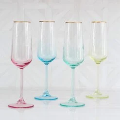 Rainbow Assorted Champagne Flutes - Set Of 4 -Kitchen Supply Store VBOW G52150 LSALT 4 b1e61e02 e952 4e4d 948e 8f83300107c2 1800x1800