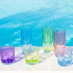 Deco Assorted Short Tumblers - Set Of 4 -Kitchen Supply Store VDEC 8837PU 2 edc68853 a951 45de 95cd 31a03040b5a0 1800x1800