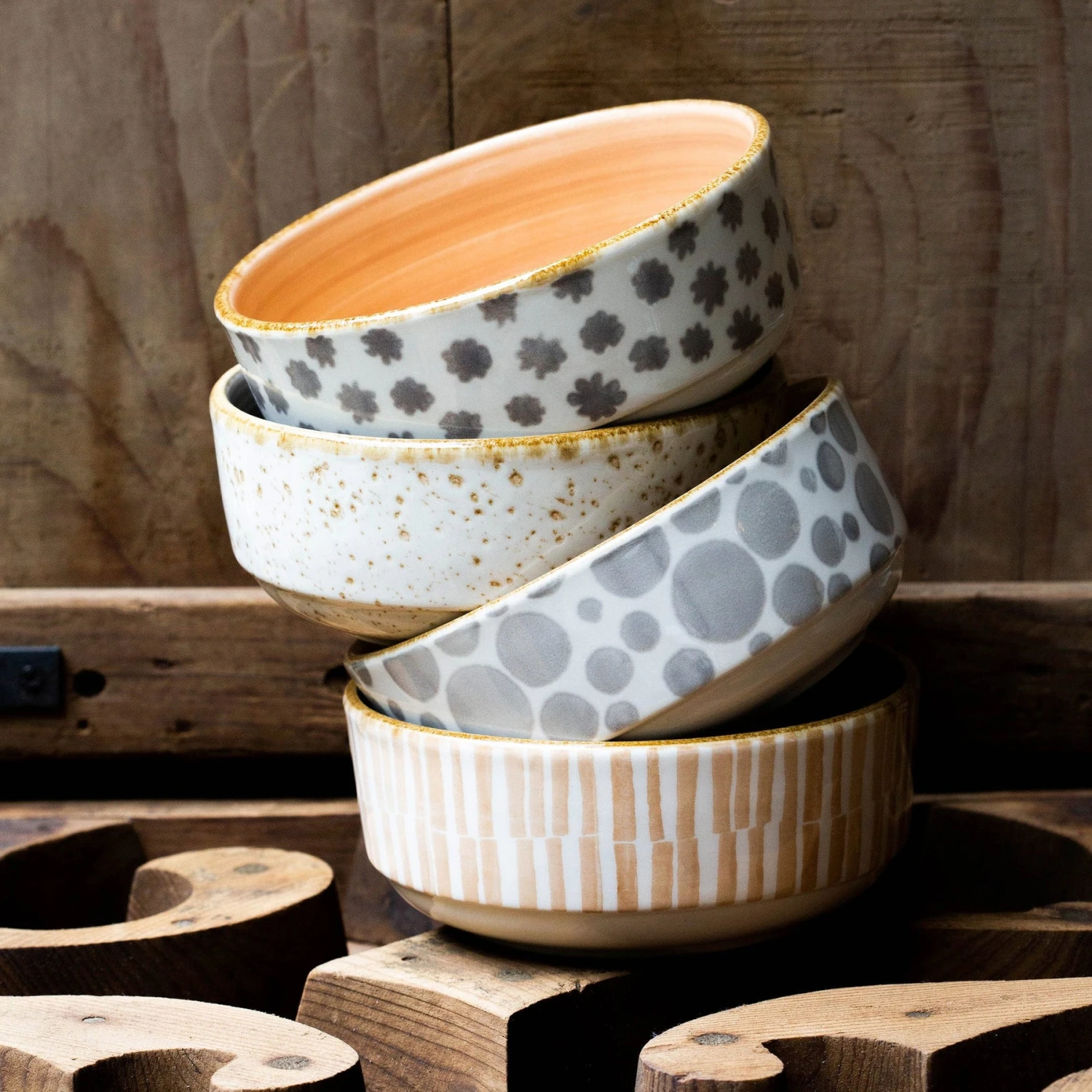 Earth Assorted Small Bowls - Set Of 4 6 Earth Assorted Small Bowls - Set Of 4 - Image 6