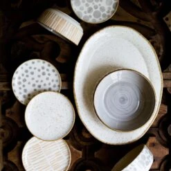 Earth Eggshell Oval Platter -Kitchen Supply Store VETH 003025 LSALT 2 1800x1800