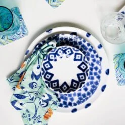 Santorini Flower Salad Plate -Kitchen Supply Store VSAN 003001C LSALT 4 1800x1800