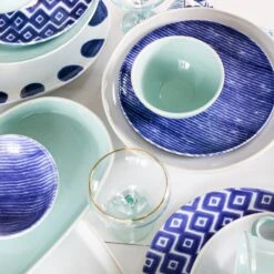 Santorini Stripe Salad Plate -Kitchen Supply Store VSAN 003001D 5 1800x1800