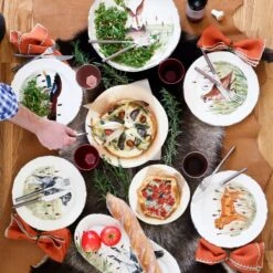 Wildlife Black Hunting Dog Dinner Plate 9 Wildlife Black Hunting Dog Dinner Plate -Kitchen Supply Store WDL 7800BL LSALT 3 1800x1800