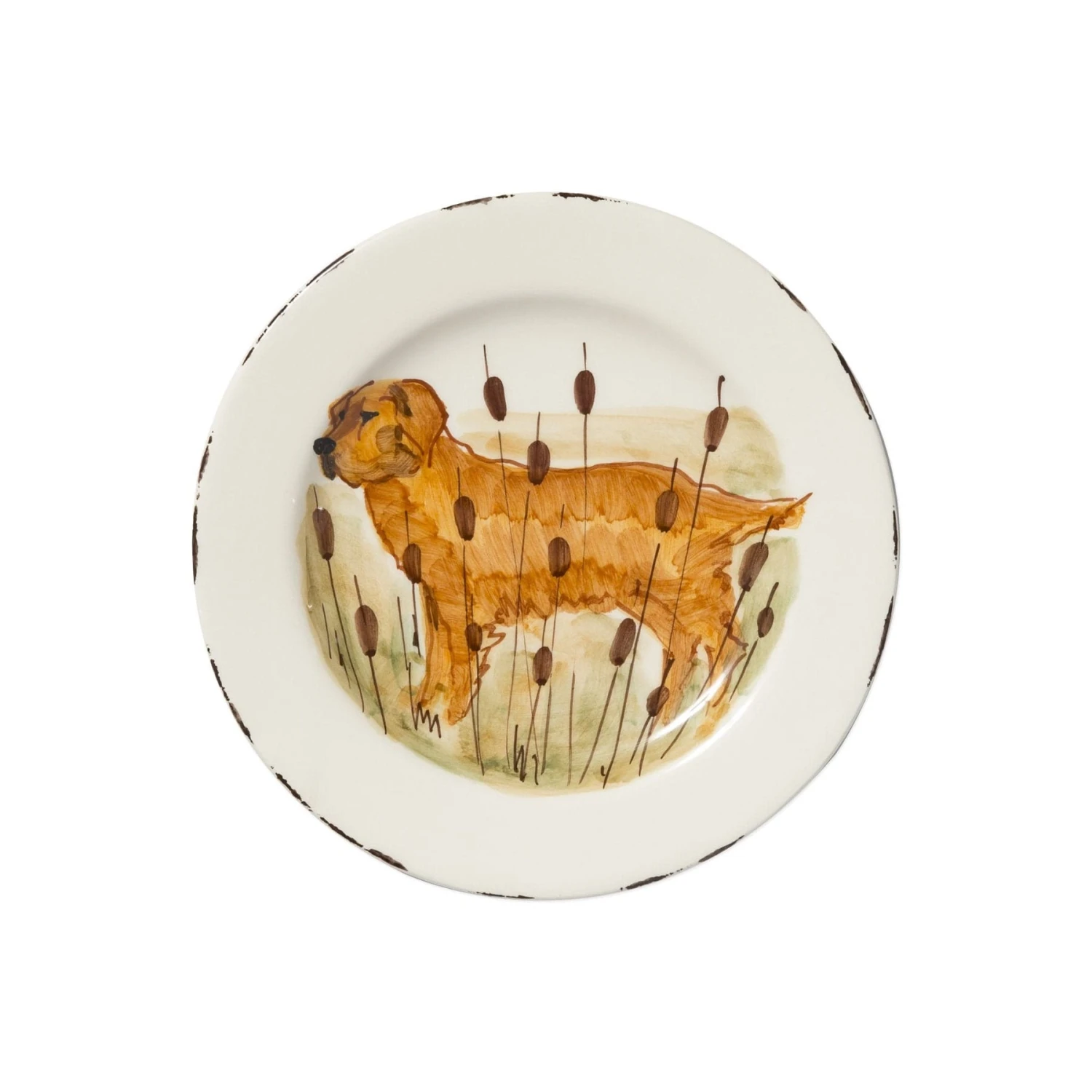 Wildlife Hunting Dog Salad Plate 1 Wildlife Hunting Dog Salad Plate